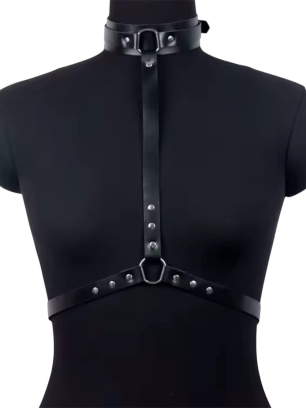Women PU Leather Body Harness Belt Corset Chest Harness